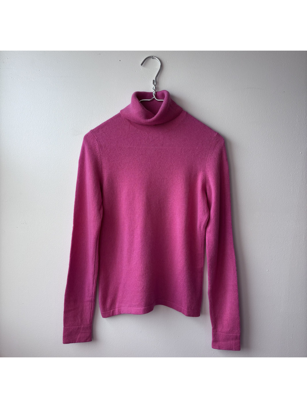 Ann Taylor Women's Pink 100% Cashmere Turtleneck Sweater Size S